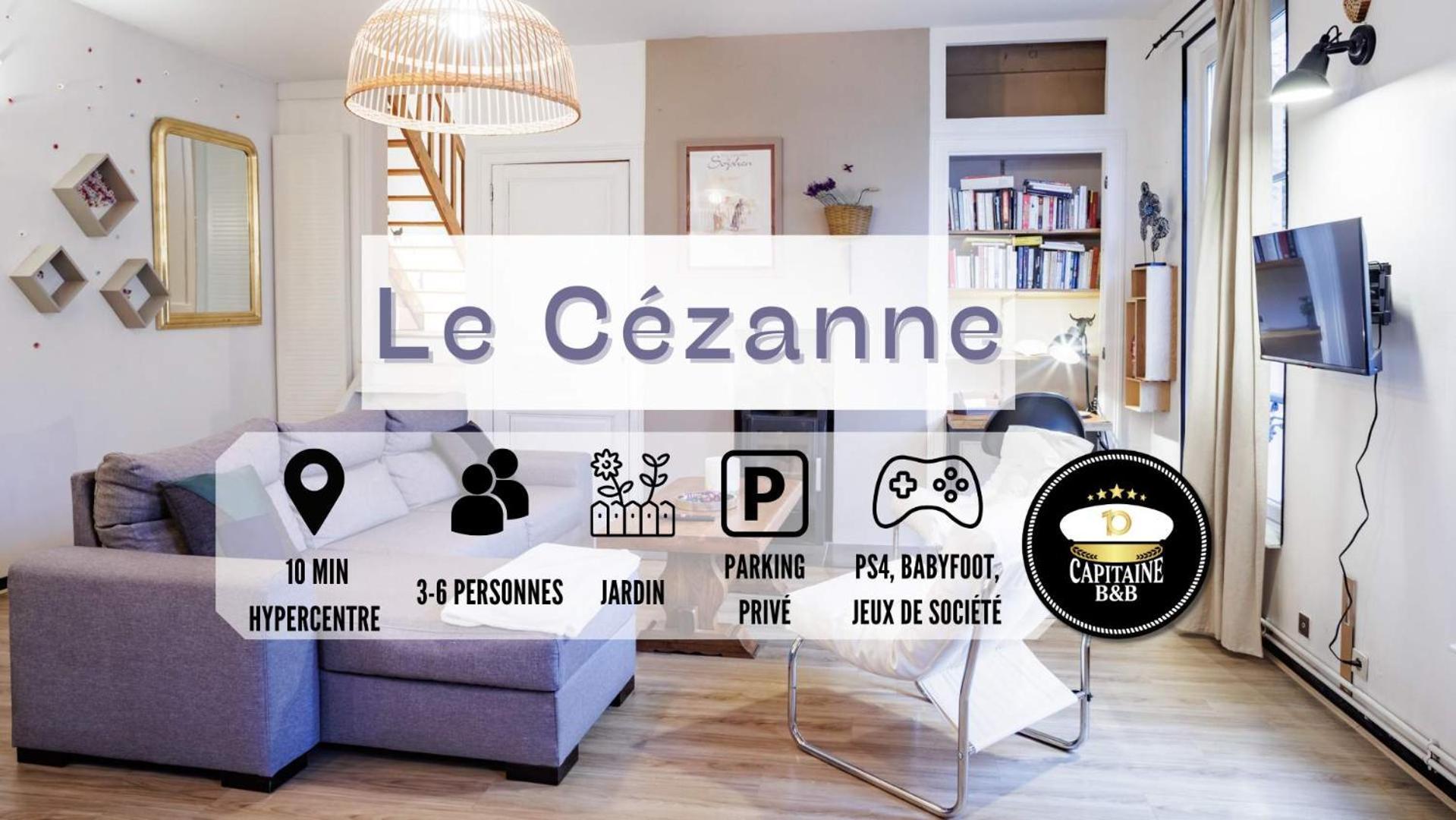 Le Cezanne - Jardin - Parking - Babyfoot - Centre-Ville Troyes Eksteriør bilde